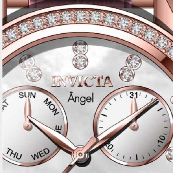 Invicta Angel Quartz Mother Of Pearl Watch
